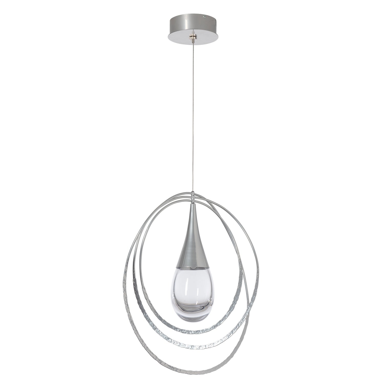 Hubbardton Forge - 161191-SKT-STND-85-ZM0873 - Lyric 1-Light Pendant - Lyric - Sterling