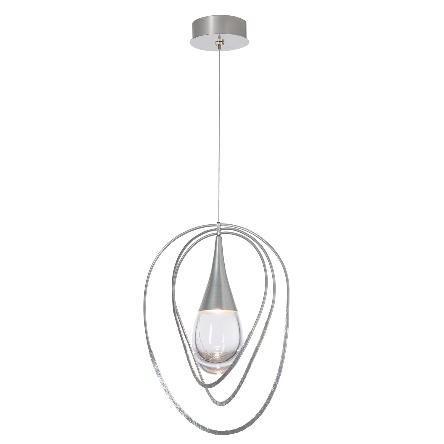 Hubbardton Forge - 161191-SKT-STND-85-ZM0873 - Lyric 1-Light Pendant - Lyric - Sterling