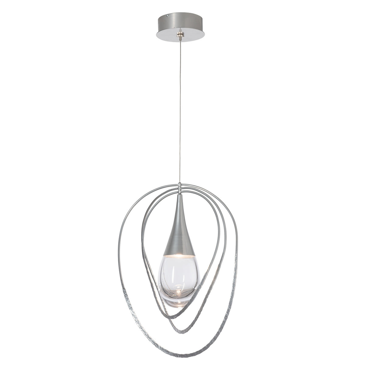 Hubbardton Forge - 161191-SKT-STND-85-ZM0873 - Lyric 1-Light Pendant - Lyric - Sterling