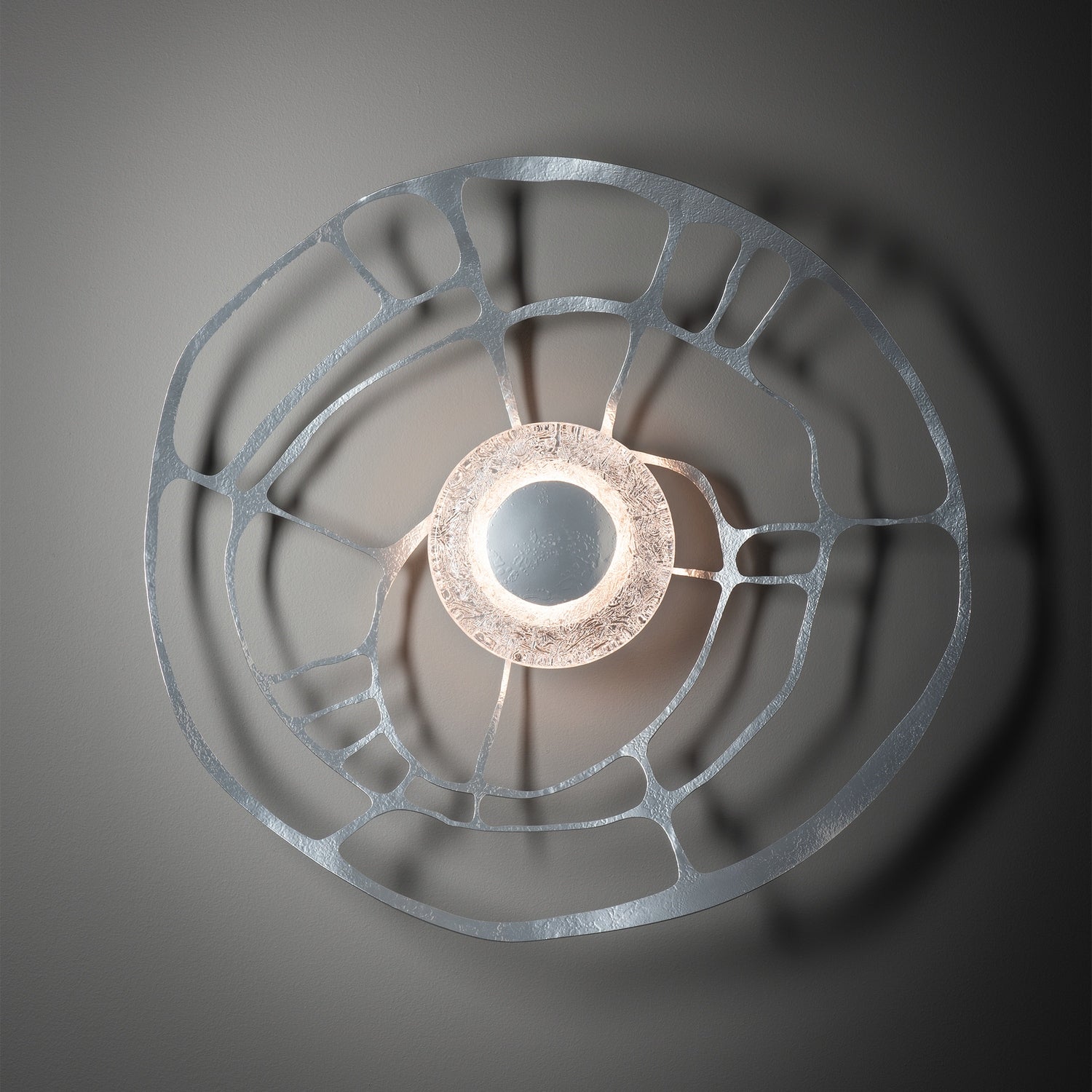 Hubbardton Forge - 201064-LED-85-ZM0883 - Muse Sconce/Semi-Flush - Muse - Sterling