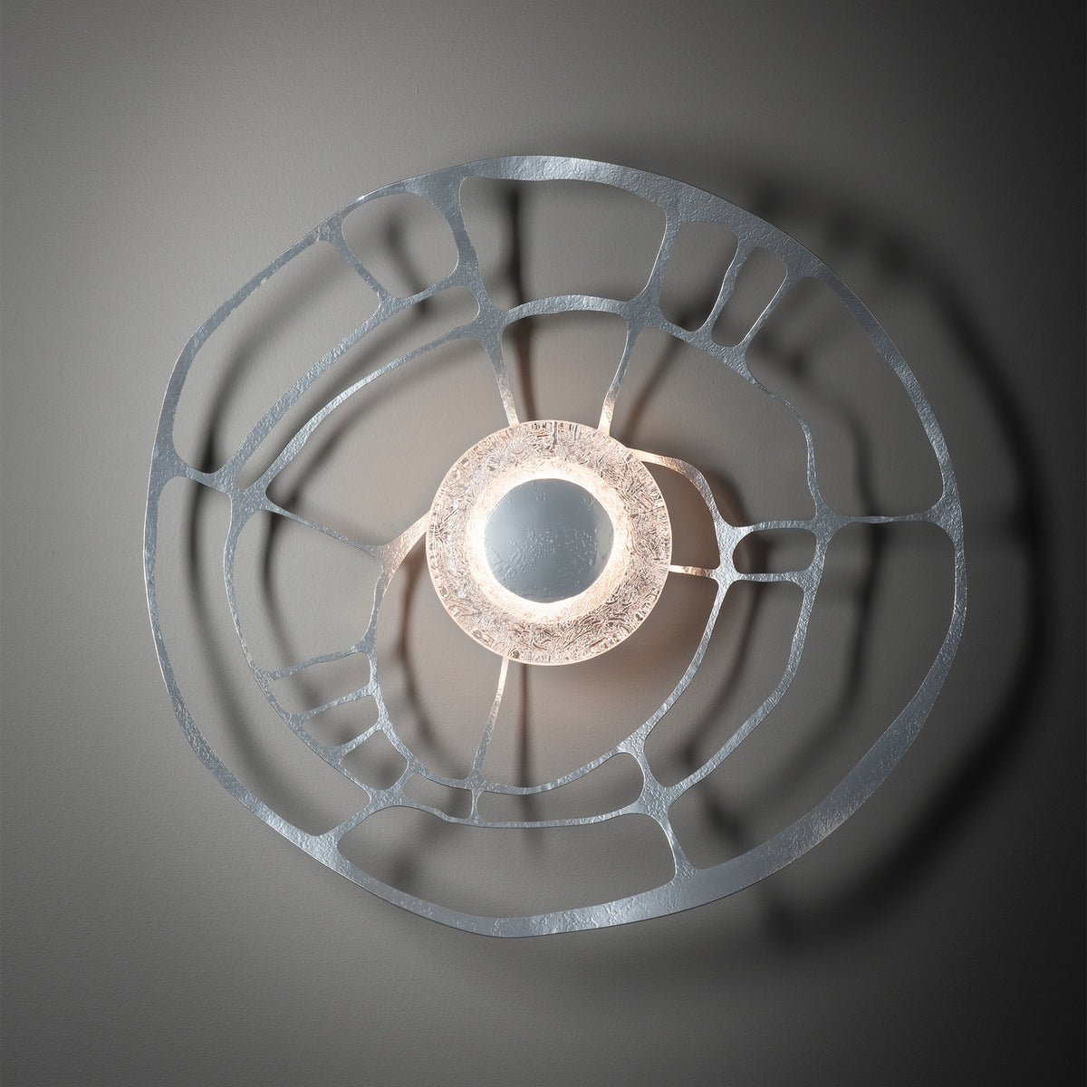 Hubbardton Forge - 201064-LED-85-ZM0883 - Muse Sconce/Semi-Flush - Muse - Sterling