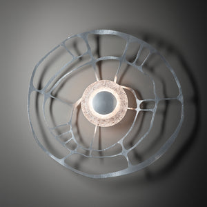 Hubbardton Forge - 201064-LED-85-ZM0883 - Muse Sconce/Semi-Flush - Muse - Sterling