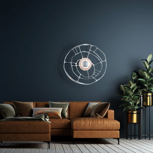 Hubbardton Forge - 201064-LED-85-ZM0883 - Muse Sconce/Semi-Flush - Muse - Sterling