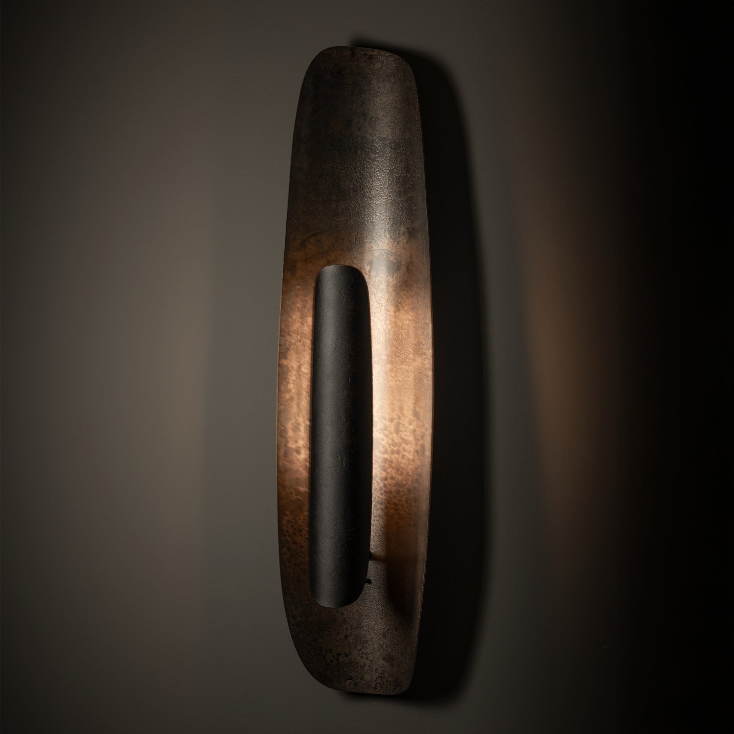 Hubbardton Forge - 201067-LED-10-44 - Shield Large Sconce - Shield - Black