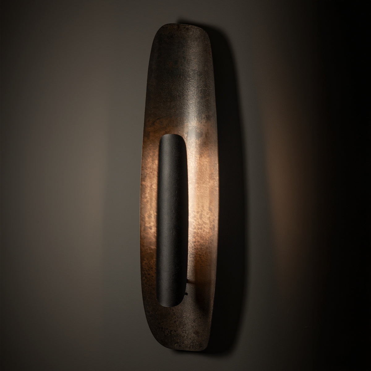 Hubbardton Forge - 201067-LED-10-44 - Shield Large Sconce - Shield - Black