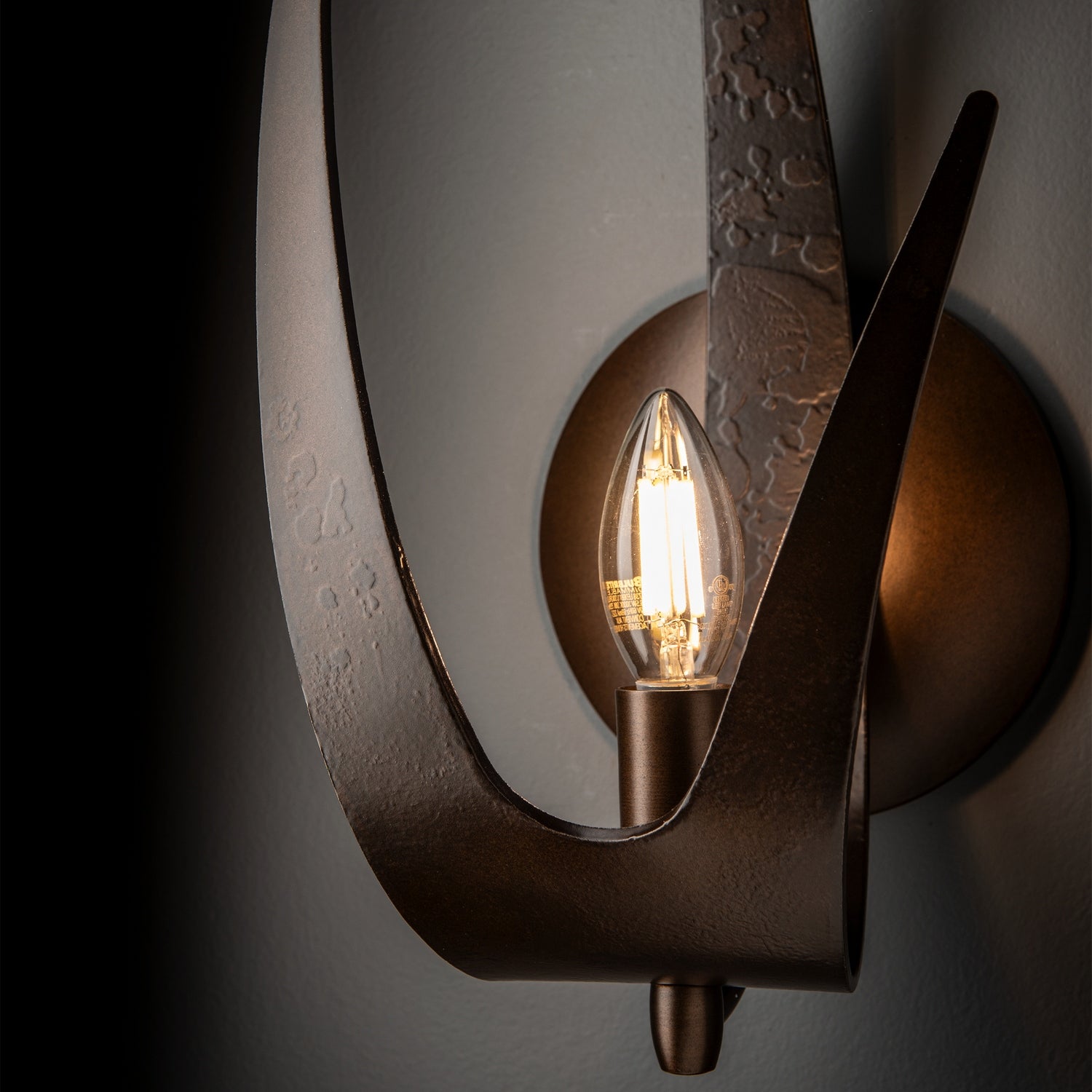 Hubbardton Forge - 204072-SKT-LFT-05 - Caribou 1-Light Sconce - Caribou - Bronze