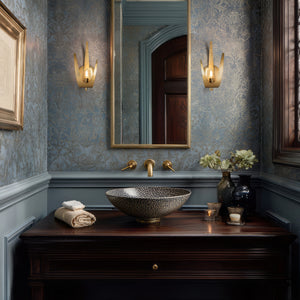 Hubbardton Forge - 204072-SKT-RGT-86 - Caribou 1-Light Sconce - Caribou - Modern Brass