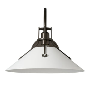 Hubbardton Forge - 209321-SKT-07-02 - Henry Large Metal Shade Sconce - Henry - Dark Smoke
