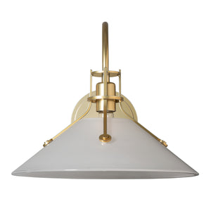 Hubbardton Forge - 209322-SKT-86-FD0686 - Henry Large Glass Shade Sconce - Henry - Modern Brass