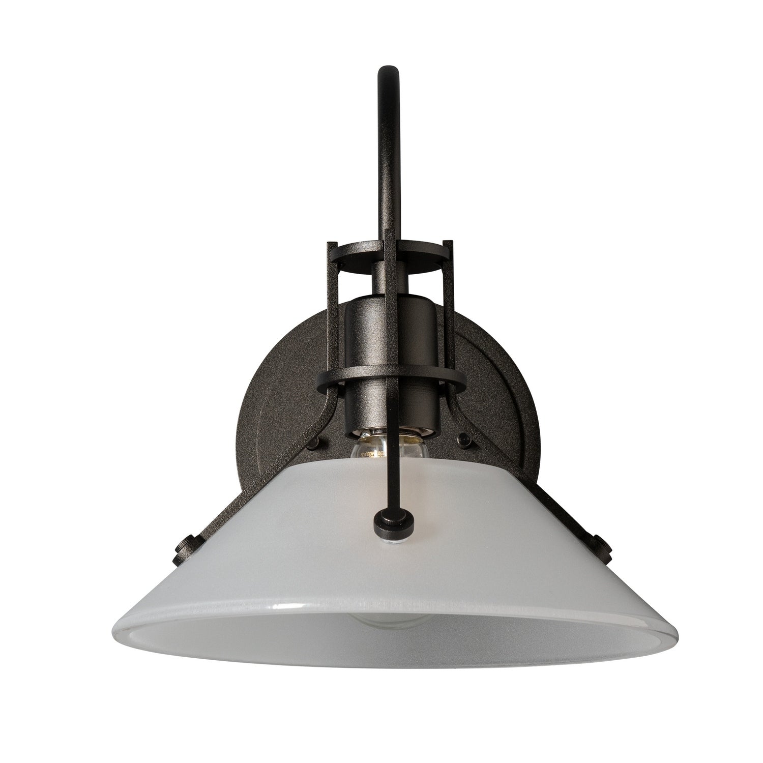 Hubbardton Forge - 209324-SKT-14-FD0673 - Henry Small Glass Shade Sconce - Henry - Oil Rubbed Bronze