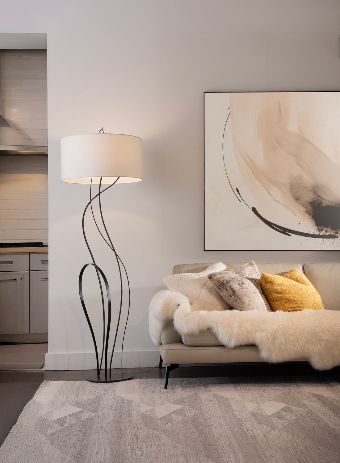 Hubbardton Forge - 237681-SKT-07-SF2312 - Sway Floor Lamp - Sway - Dark Smoke