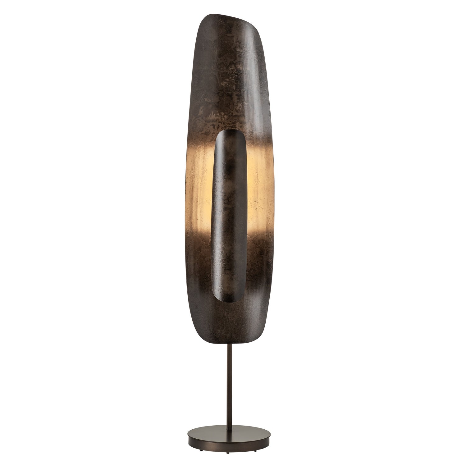 Hubbardton Forge - 241202-LED-07-07 - Shield Medium Floor Lamp - Shield - Dark Smoke