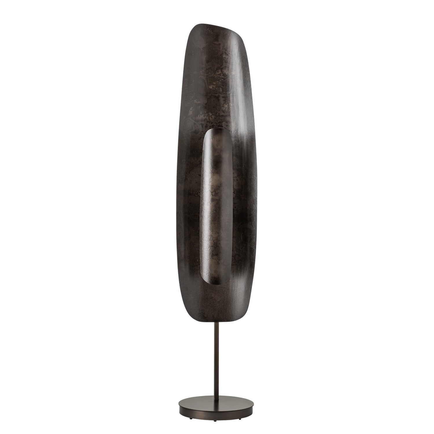 Hubbardton Forge - 241202-LED-07-07 - Shield Medium Floor Lamp - Shield - Dark Smoke
