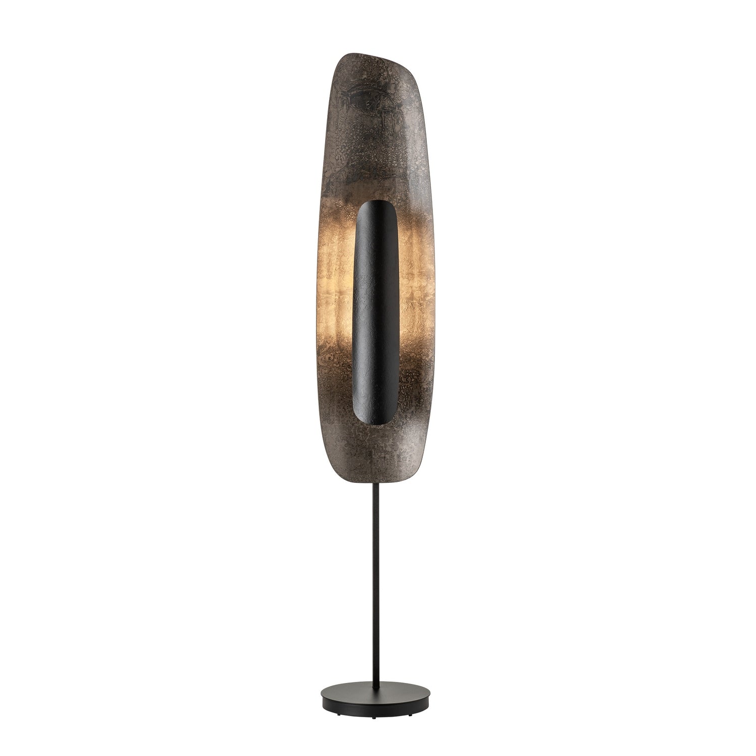 Hubbardton Forge - 241203-LED-10-44 - Shield Tall Floor Lamp - Shield - Black