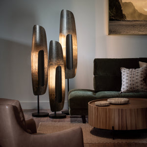 Hubbardton Forge - 241203-LED-10-44 - Shield Tall Floor Lamp - Shield - Black