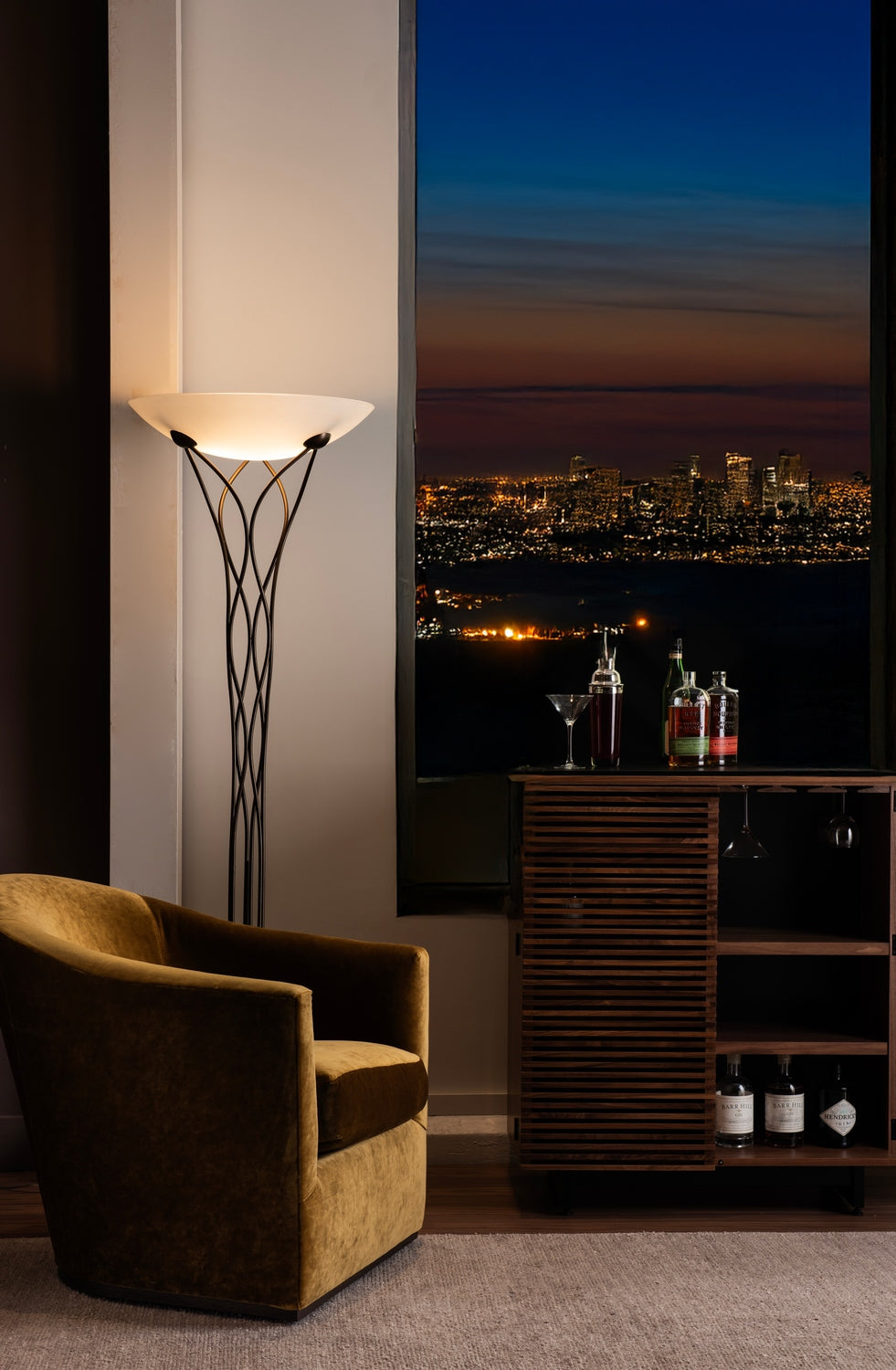 Hubbardton Forge - 241204-SKT-05-GG0861 - Lattice Torchiere - Lattice - Bronze
