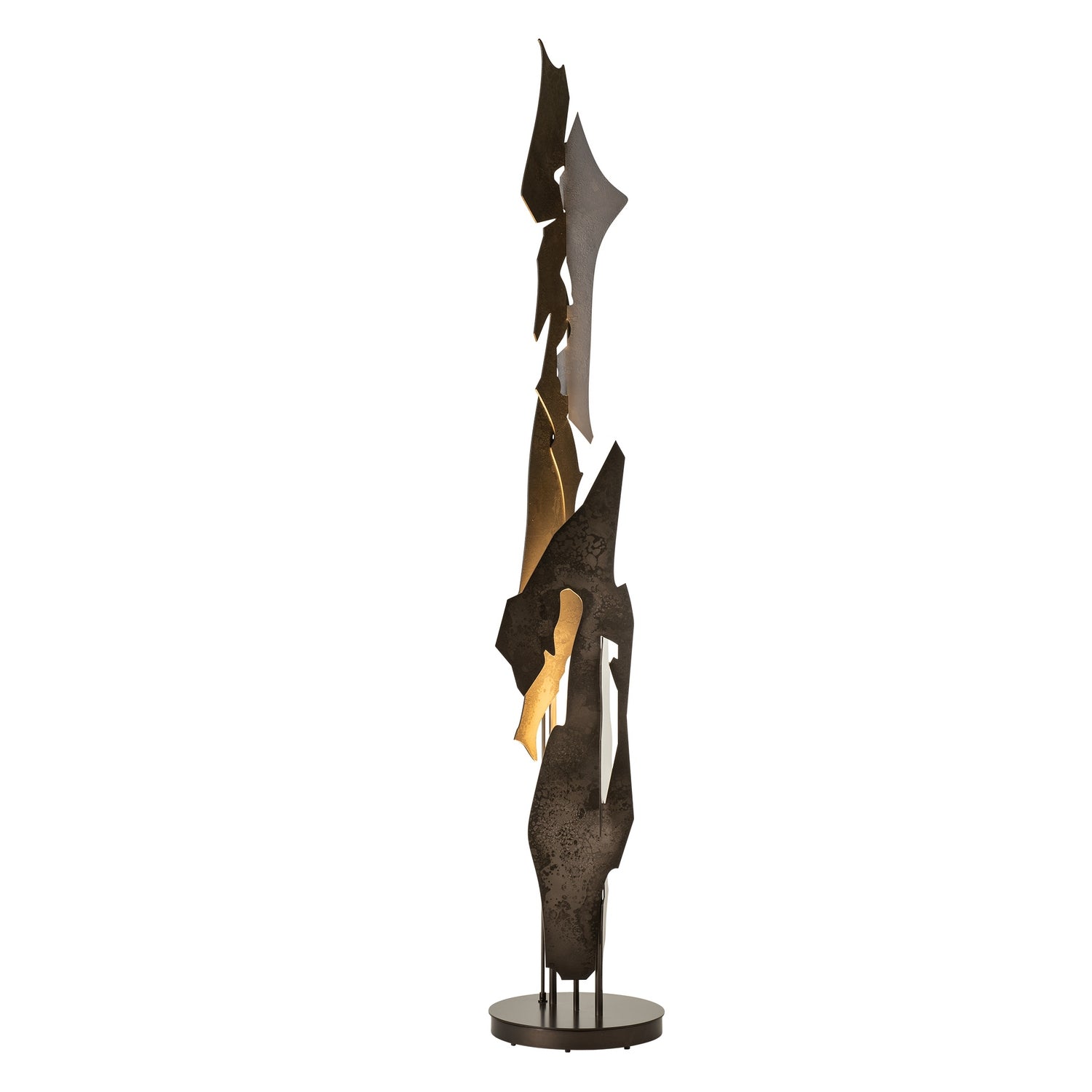 Hubbardton Forge - 241205-SKT-07 - Lattice Torchiere - Fracture - Dark Smoke