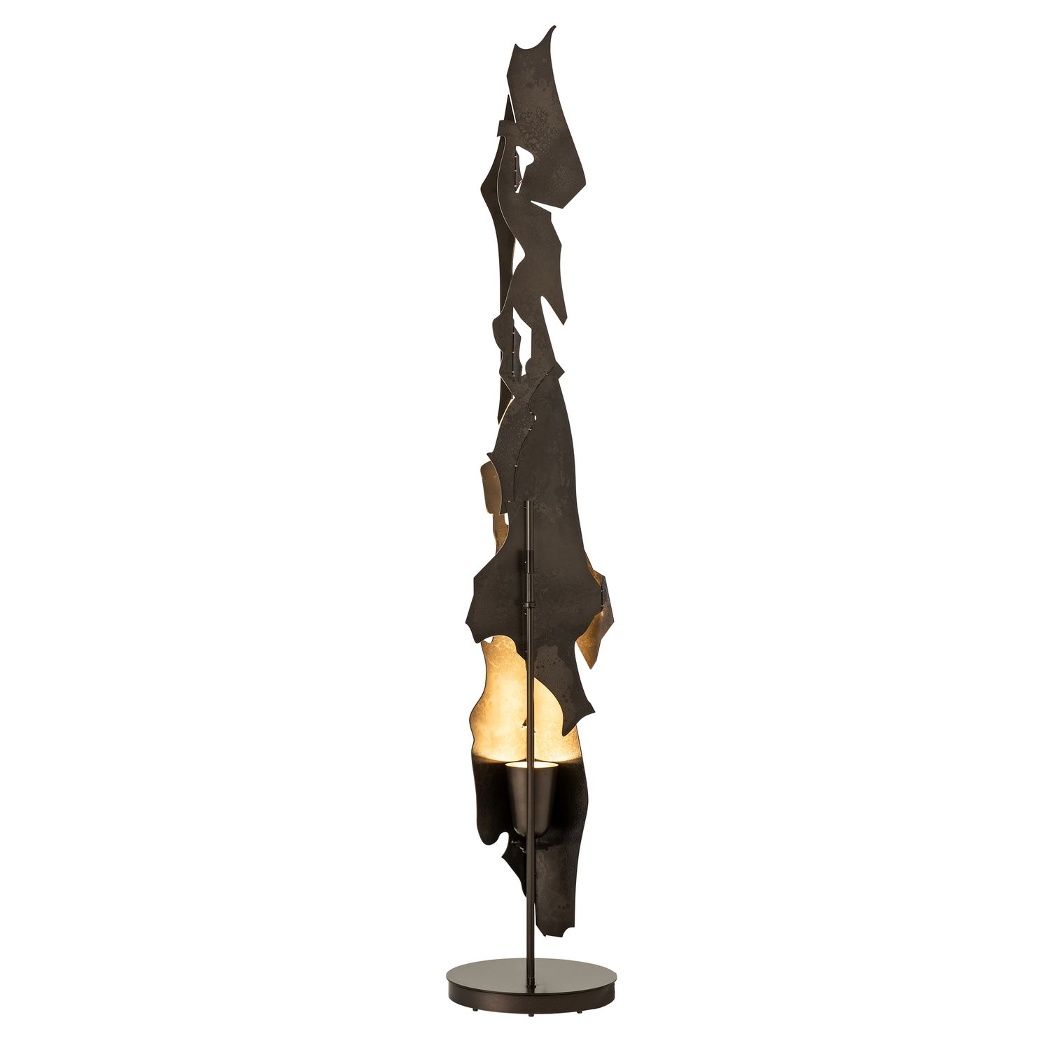 Hubbardton Forge - 241205-SKT-07 - Lattice Torchiere - Fracture - Dark Smoke