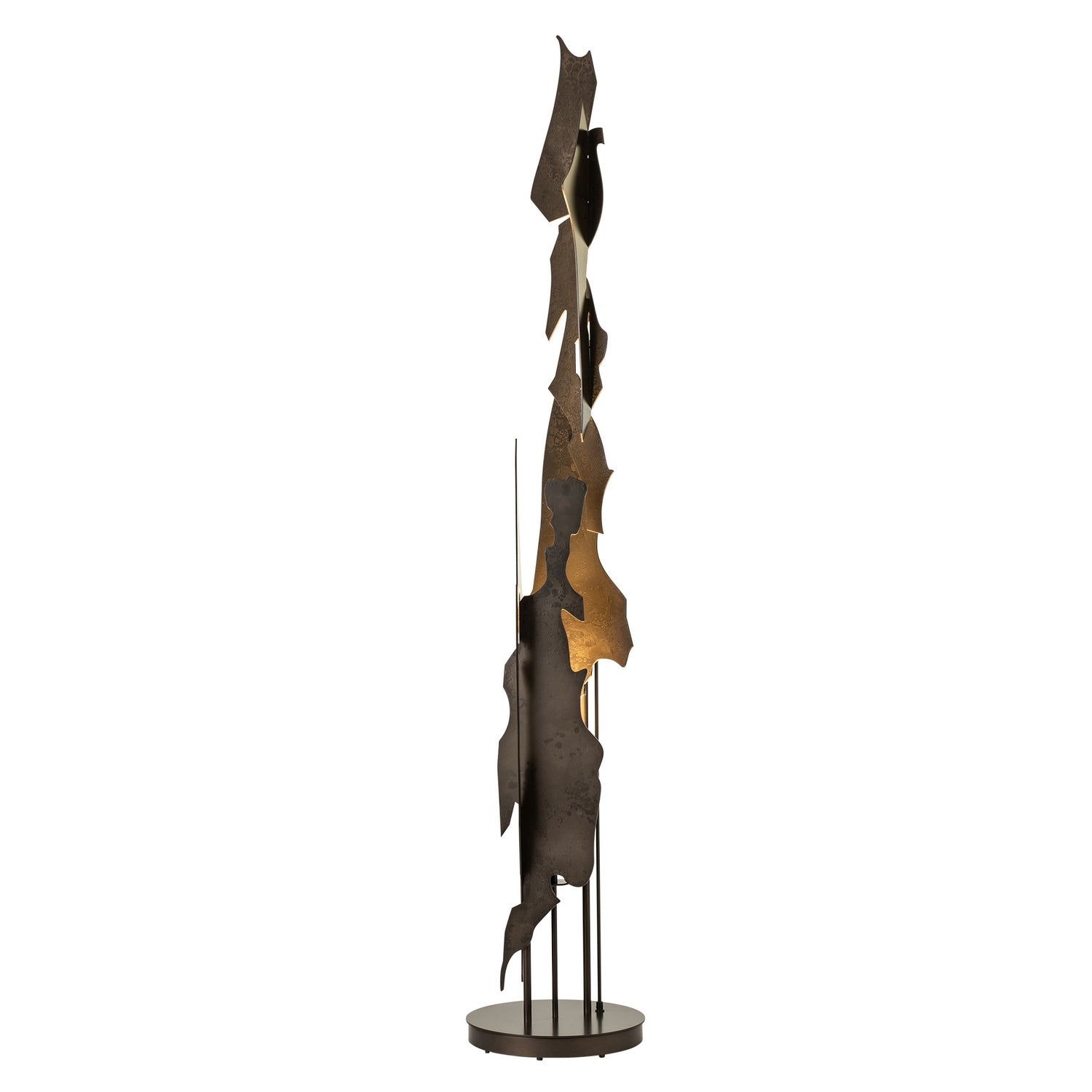 Hubbardton Forge - 241205-SKT-07 - Lattice Torchiere - Fracture - Dark Smoke