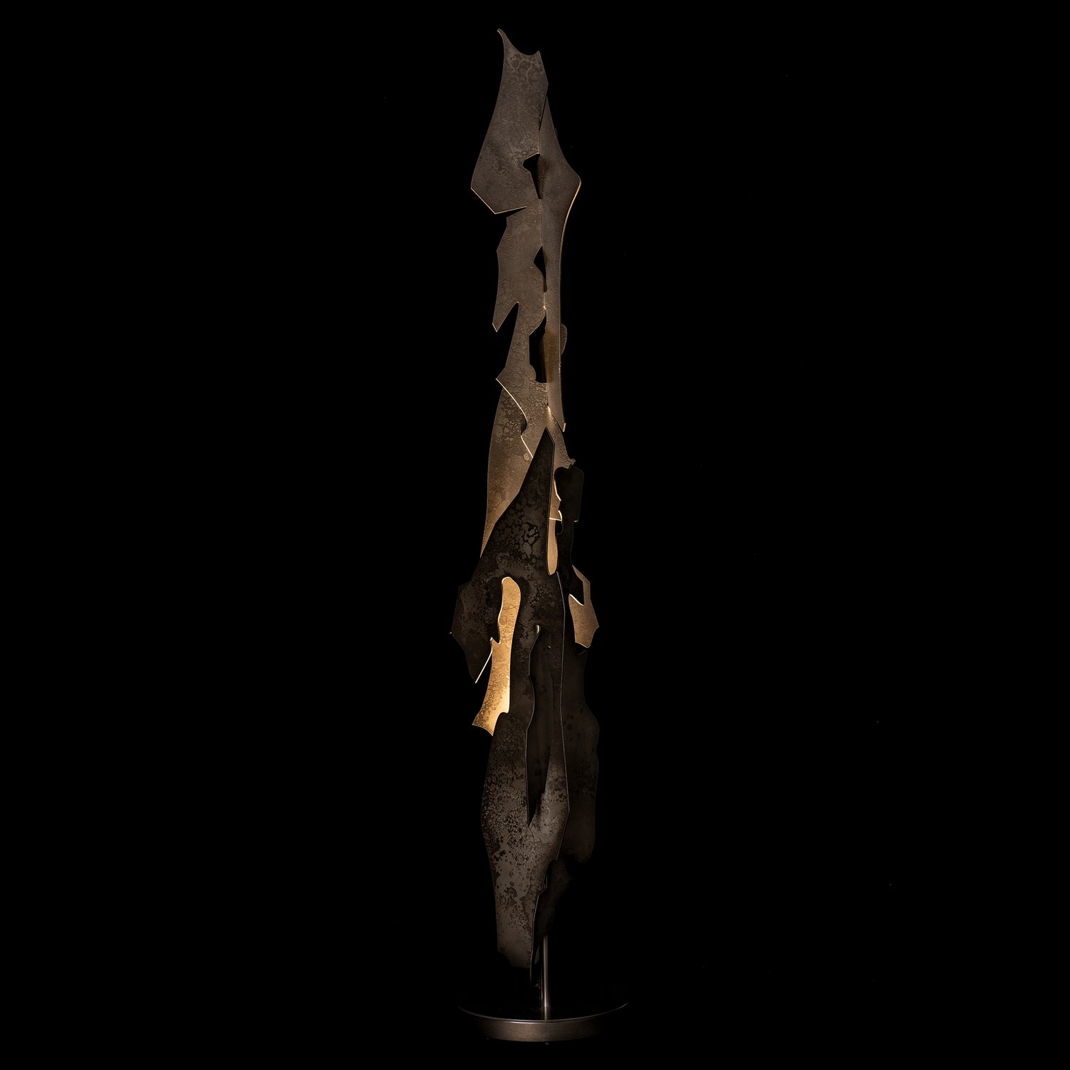 Hubbardton Forge - 241205-SKT-07 - Lattice Torchiere - Fracture - Dark Smoke