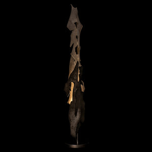 Hubbardton Forge - 241205-SKT-07 - Lattice Torchiere - Fracture - Dark Smoke