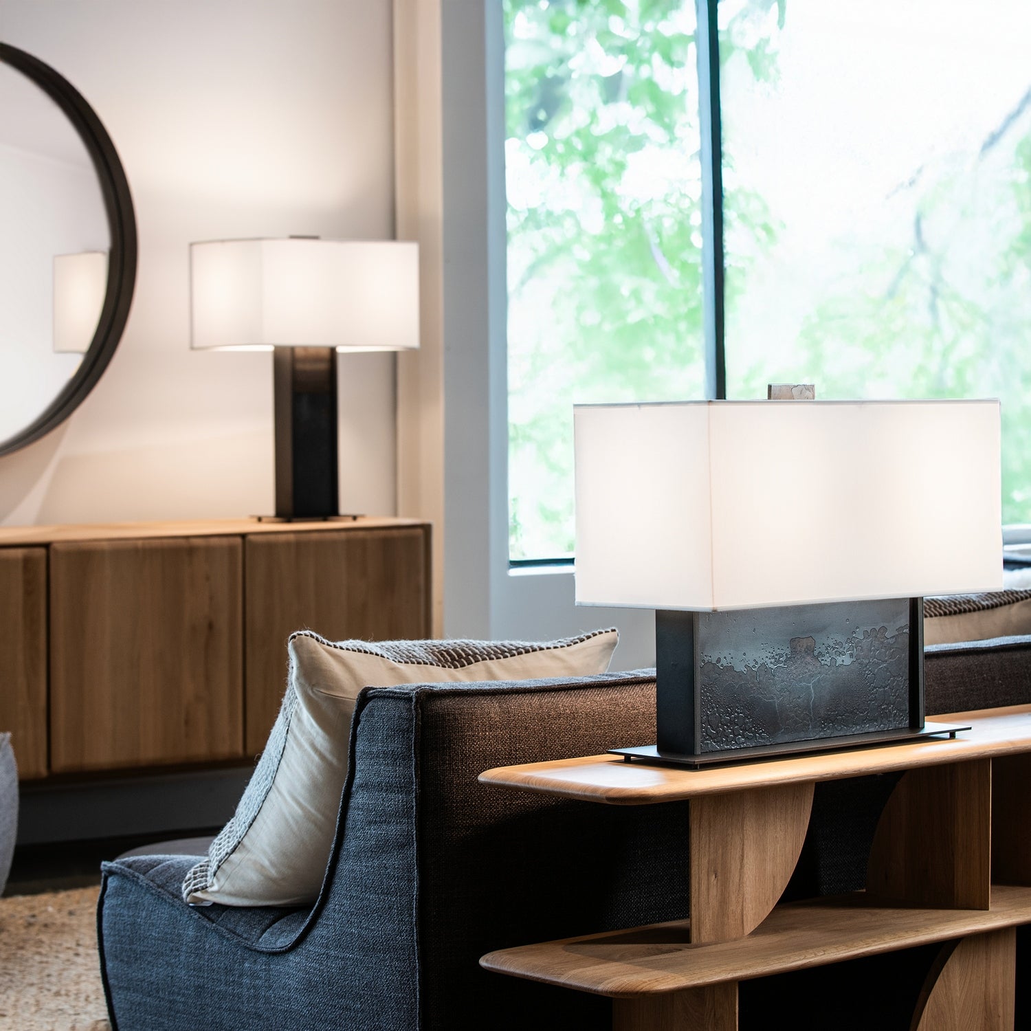 Hubbardton Forge - 271201-SKT-14-44-SF2302 - Horizon Console Lamp - Horizon - Oil Rubbed Bronze