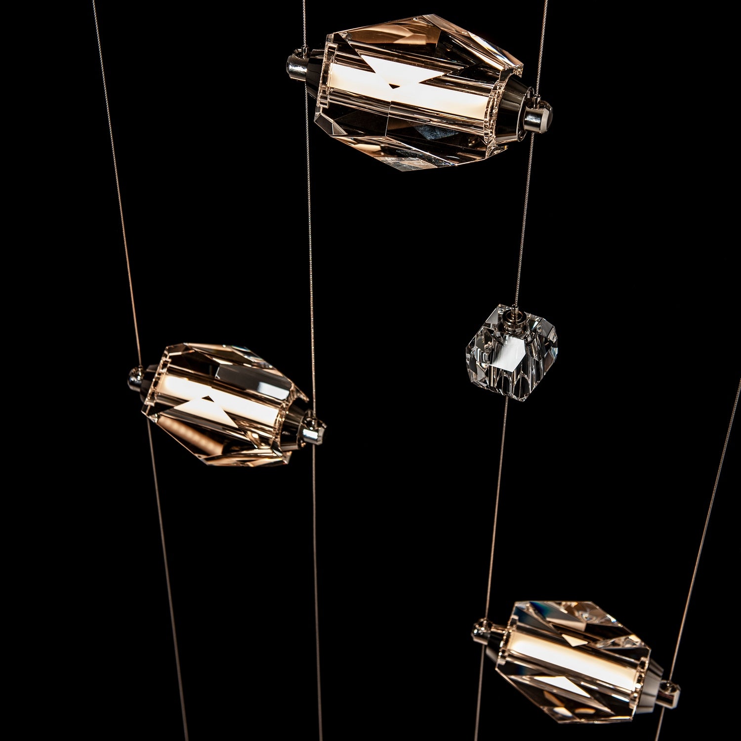 Hubbardton Forge - 289470-LED-STND-86-CR - Gatsby 5-Light Floor to Ceiling Plug-In LED Lamp - Gatsby - Modern Brass
