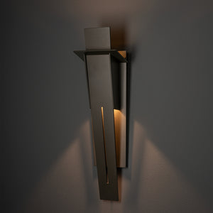 Hubbardton Forge - 302024-SKT-77 - Linea Small Outdoor Sconce - Linea - Coastal Dark Smoke