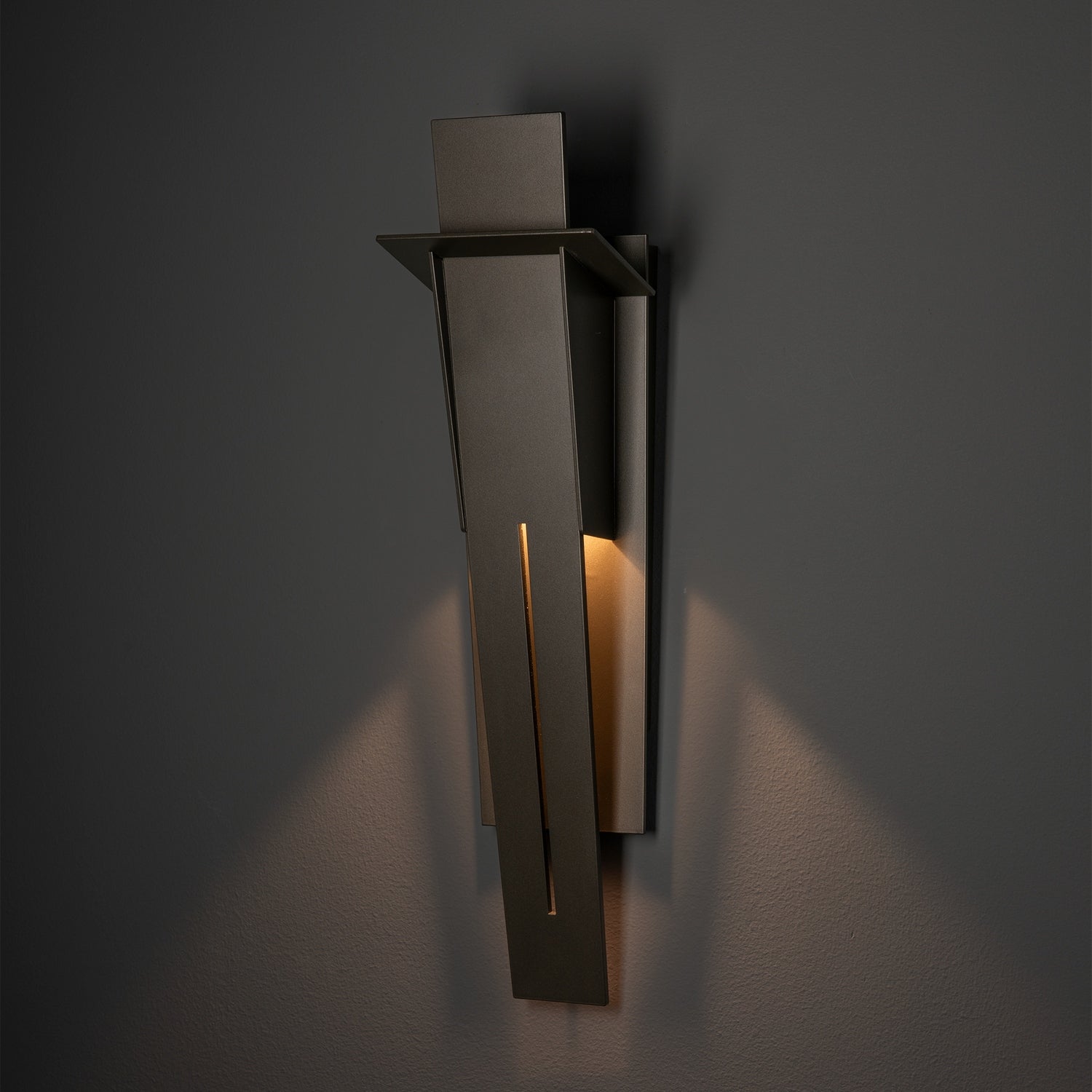 Hubbardton Forge - 302024-SKT-77 - Linea Small Outdoor Sconce - Linea - Coastal Dark Smoke