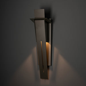 Hubbardton Forge - 302024-SKT-77 - Linea Small Outdoor Sconce - Linea - Coastal Dark Smoke