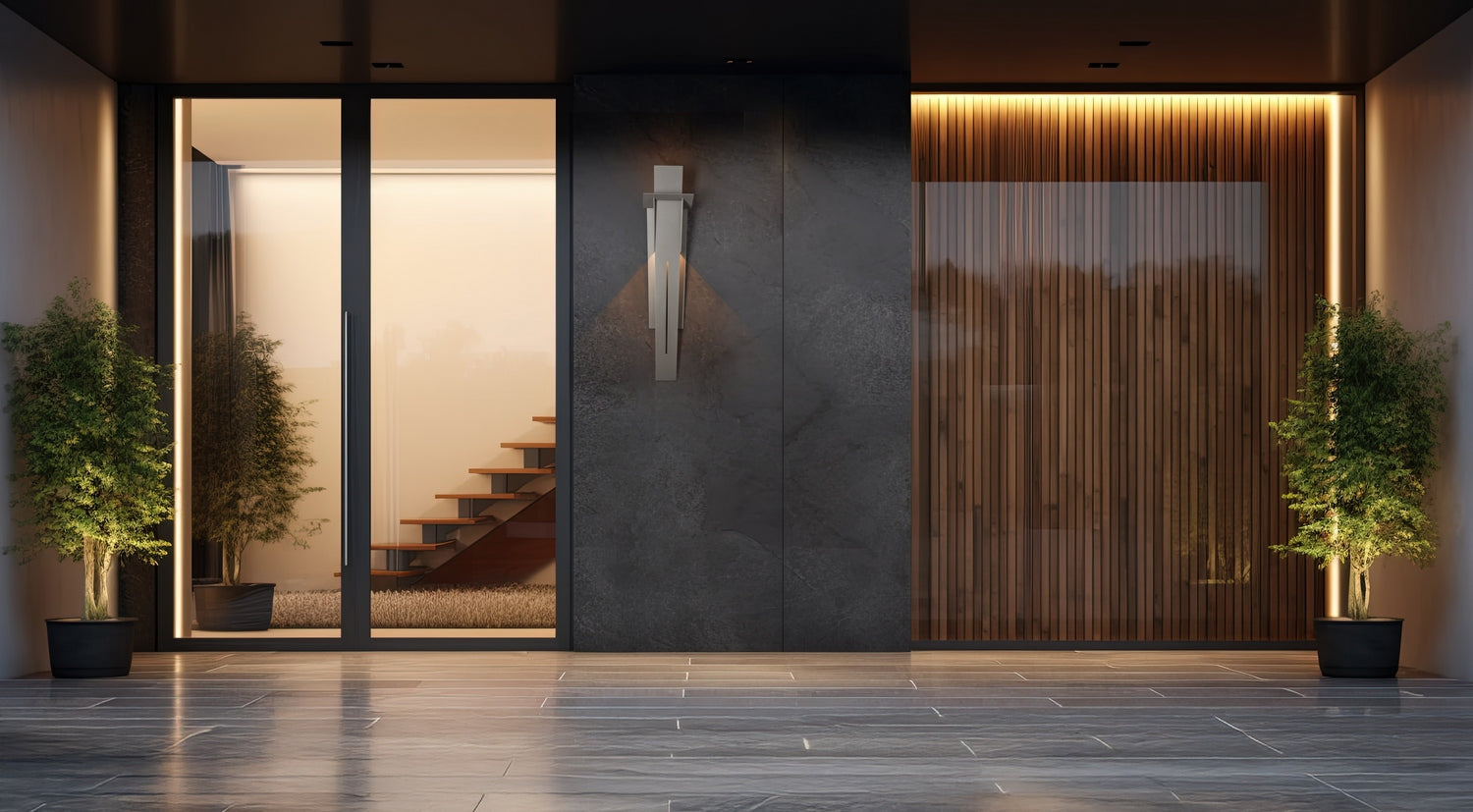 Hubbardton Forge - 302025-SKT-78 - Linea Medium Outdoor Sconce - Linea - Coastal Burnished Steel