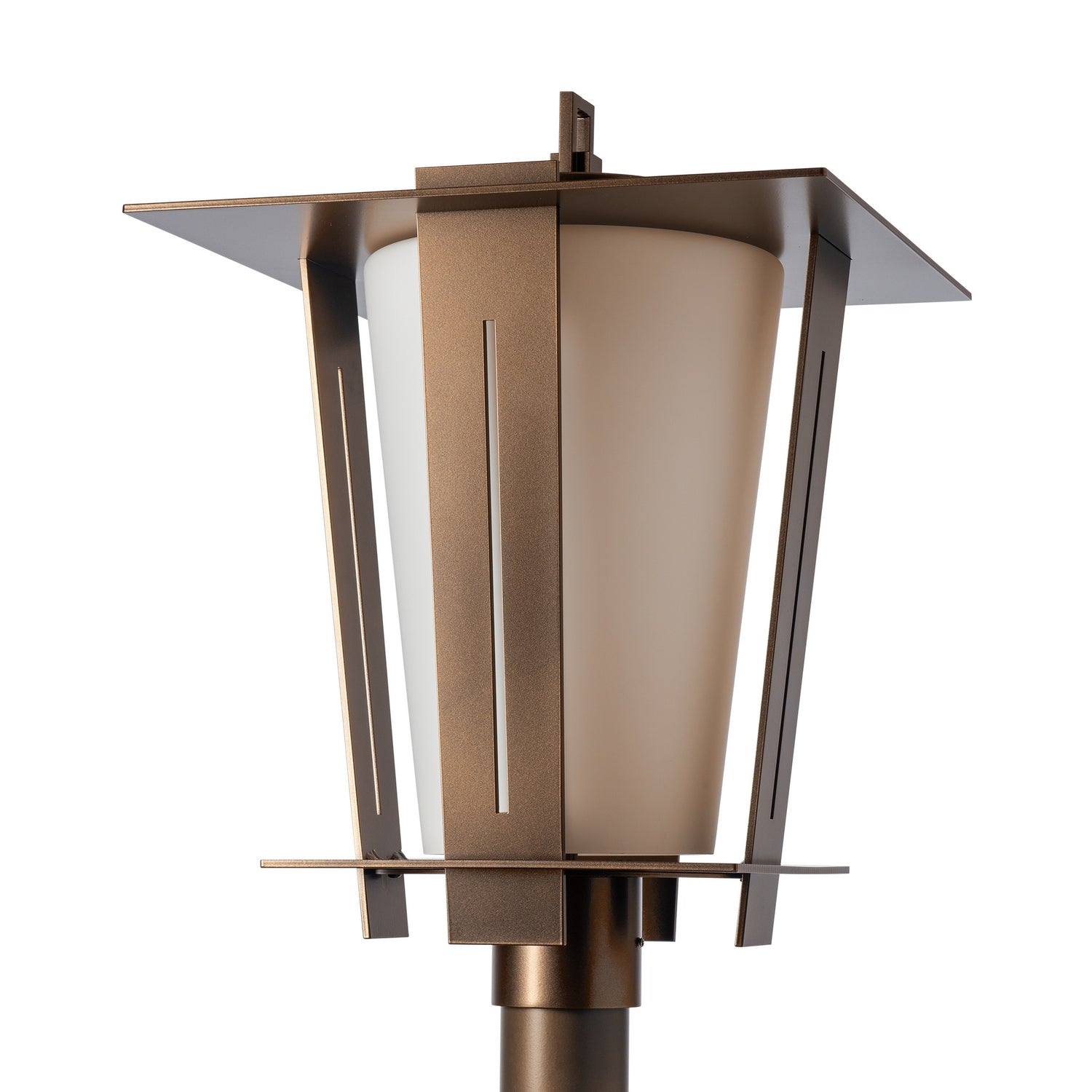 Hubbardton Forge - 342026-SKT-75-GG0884 - Linea Outdoor Lantern Post Light - Linea - Coastal Bronze