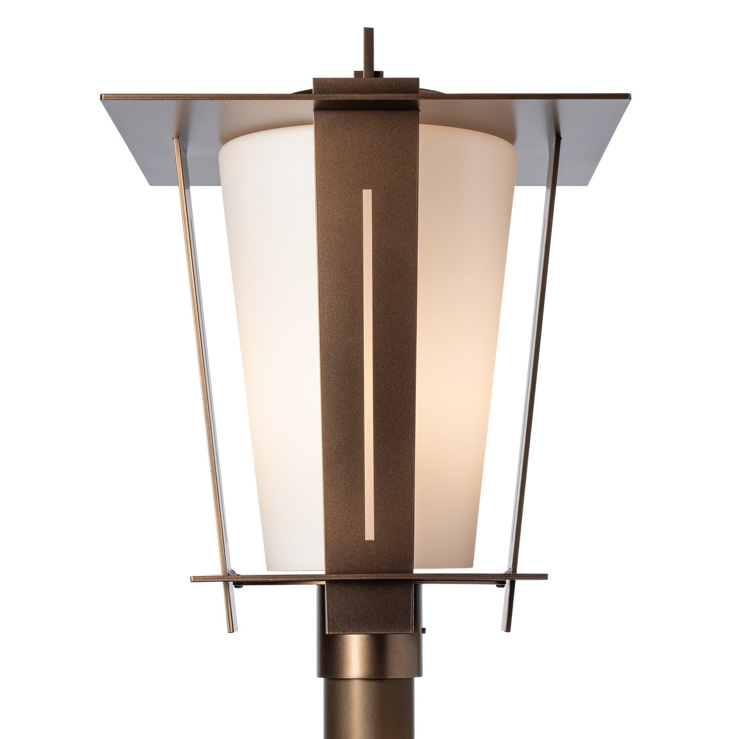 Hubbardton Forge - 342026-SKT-75-GG0884 - Linea Outdoor Lantern Post Light - Linea - Coastal Bronze
