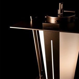 Hubbardton Forge - 342026-SKT-75-GG0884 - Linea Outdoor Lantern Post Light - Linea - Coastal Bronze