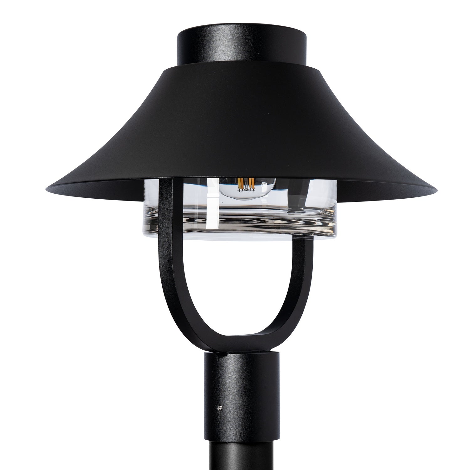 Hubbardton Forge - 342031-SKT-80-ZM0872 - Stowe Outdoor Lantern Post Light - Stowe - Coastal Black