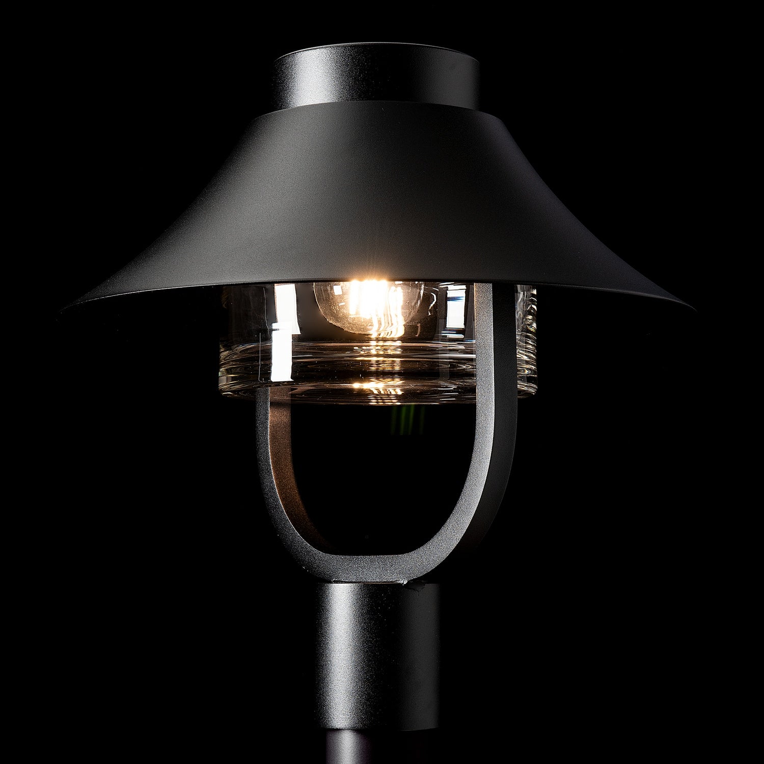 Hubbardton Forge - 342031-SKT-80-ZM0872 - Stowe Outdoor Lantern Post Light - Stowe - Coastal Black