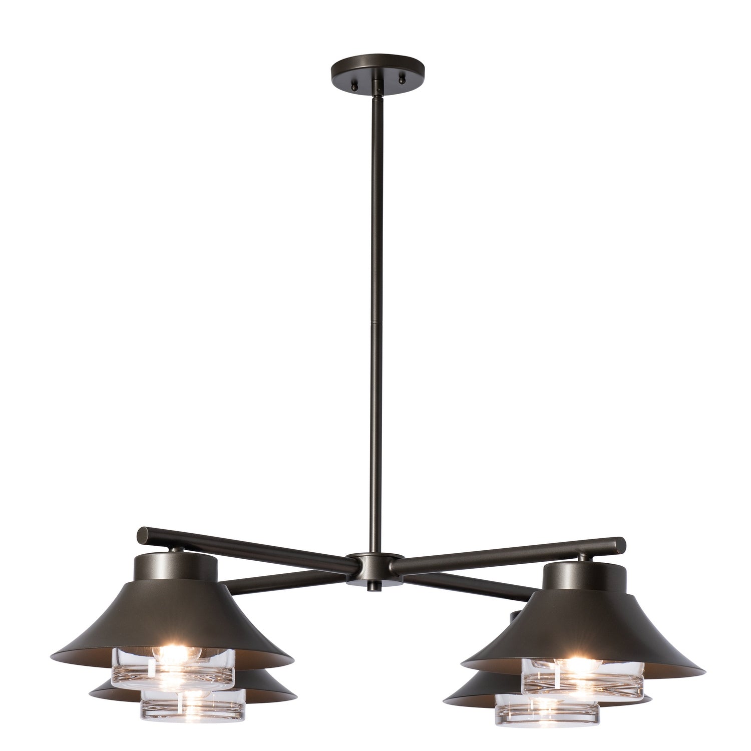 Hubbardton Forge - 362025-SKT-MULT-77-ZM0870 - Stowe 4-Light Outdoor Pendant - Stowe - Coastal Dark Smoke