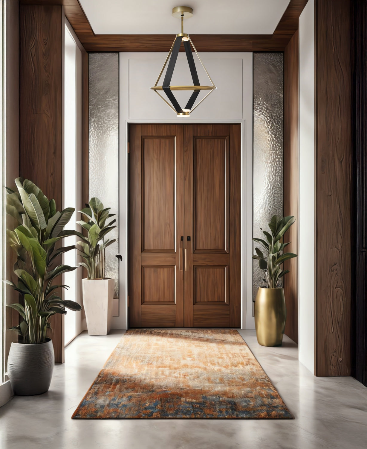 Hubbardton Forge - 401321-LED-MULT-86-LK-AR - Aspen Large LED Lantern - Aspen - Modern Brass