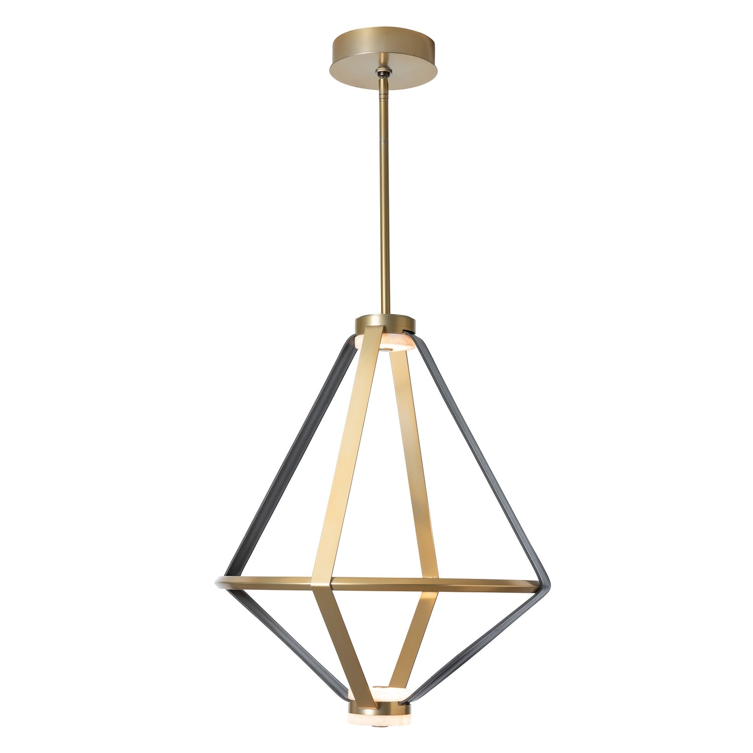 Hubbardton Forge - 401321-LED-MULT-86-LK-AR - Aspen Large LED Lantern - Aspen - Modern Brass