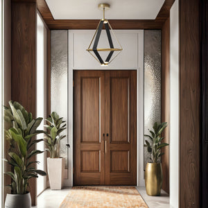 Hubbardton Forge - 401321-LED-MULT-86-LK-AR - Aspen Large LED Lantern - Aspen - Modern Brass