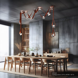 Hubbardton Forge - 401322-LED-STND-85-LC - SNAPS Large LED Pendant w/Metal Cones - Snaps - Sterling