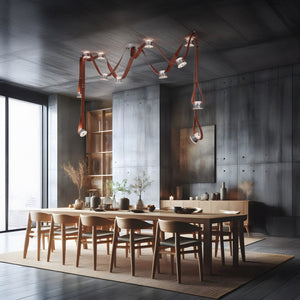 Hubbardton Forge - 401322-LED-STND-85-LC - SNAPS Large LED Pendant w/Metal Cones - Snaps - Sterling
