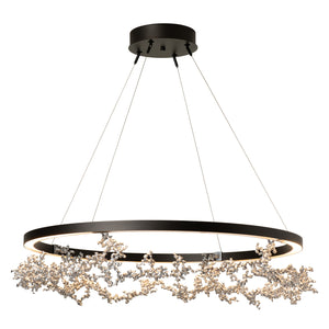 Hubbardton Forge - 401330-LED-STND-14-85 - Coral LED Ring Pendant - Coral - Oil Rubbed Bronze