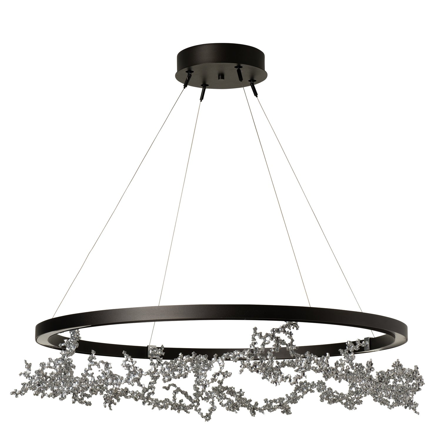 Hubbardton Forge - 401330-LED-STND-14-85 - Coral LED Ring Pendant - Coral - Oil Rubbed Bronze