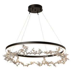 Hubbardton Forge - 401330-LED-STND-14-85 - Coral LED Ring Pendant - Coral - Oil Rubbed Bronze