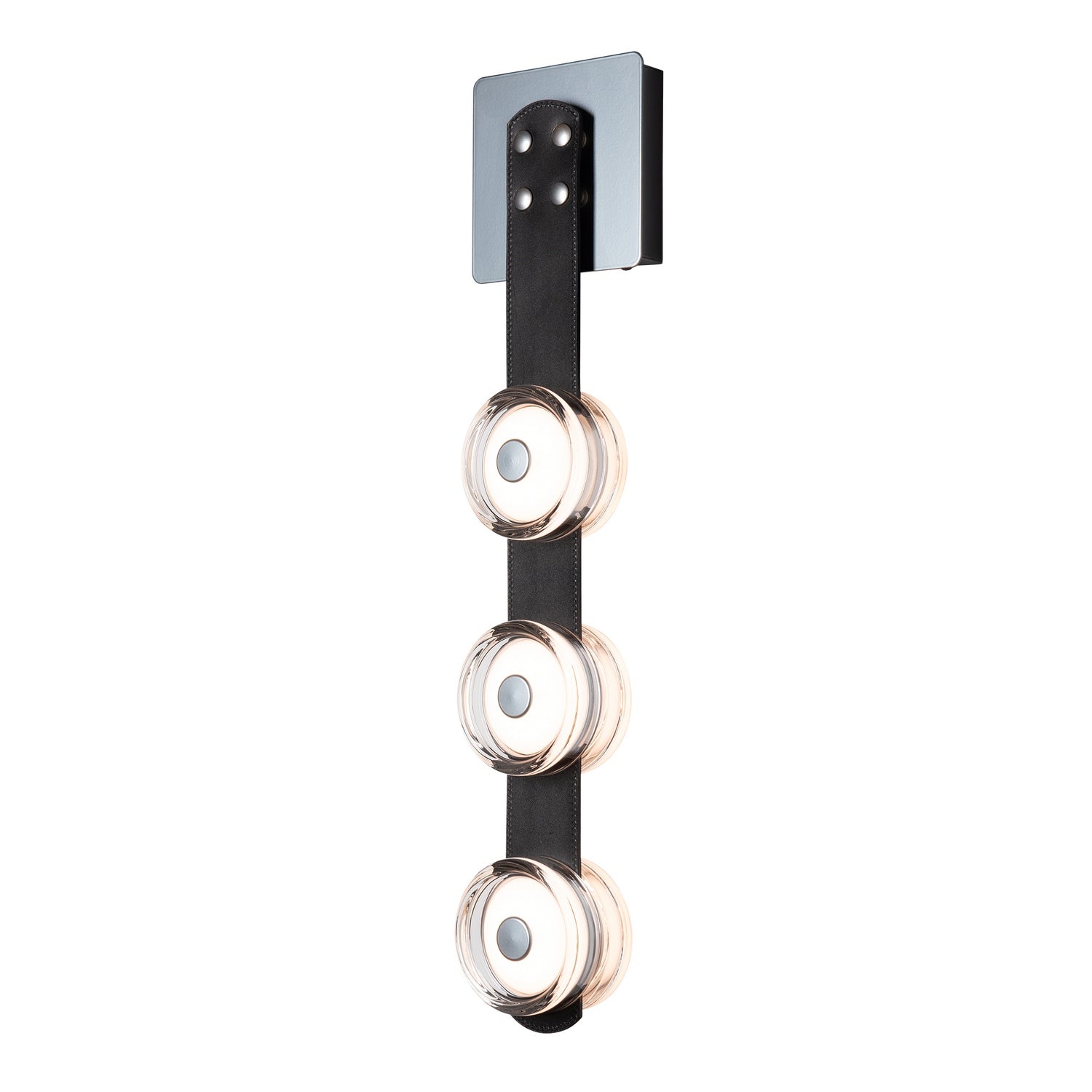 Hubbardton Forge - 402032-LED-85-LK-PG - SNAPS 3-Light Sconce - Snaps - Sterling