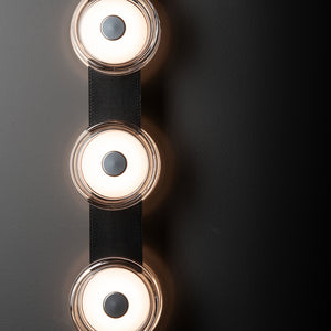Hubbardton Forge - 402032-LED-85-LK-PG - SNAPS 3-Light Sconce - Snaps - Sterling