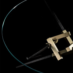 Hubbardton Forge - 750122-86-14-VA0814 - Crux Coffee Table w/Steel Legs - Crux - Modern Brass