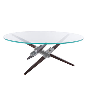 Hubbardton Forge - 750123-85-M3-VA0814 - Crux Coffee Table w/Wood Legs - Crux - Sterling