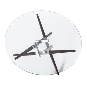 Hubbardton Forge - 750123-85-M3-VA0814 - Crux Coffee Table w/Wood Legs - Crux - Sterling